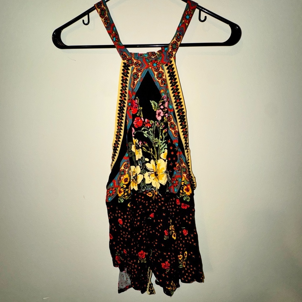 Free People Floral Halter Top